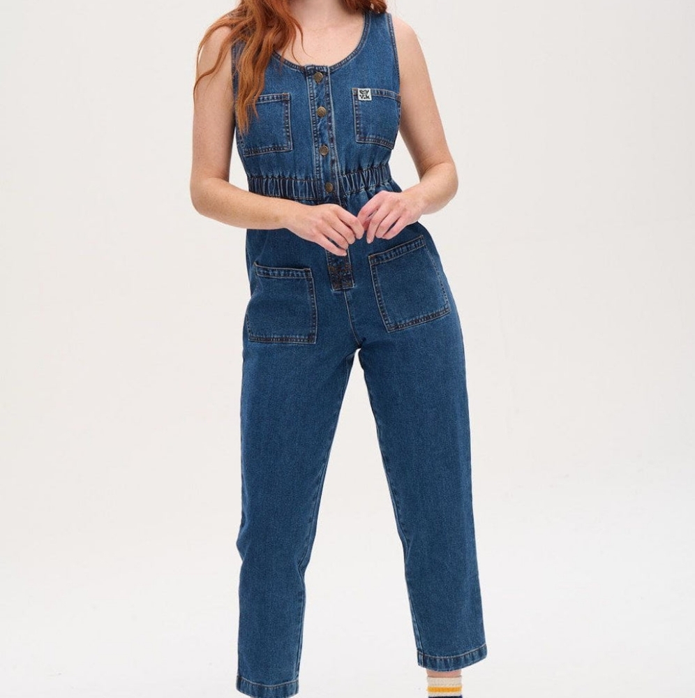 Lucy & Yak Blue Denim Jumpsuit